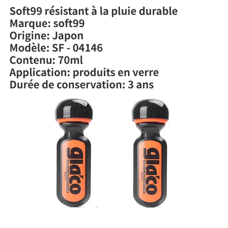 Eliminador de película de aceite para parabrisas de coche Soft99 de 100 ml, repelente de lluvia, revestimiento antilluvia para vidrios de Japón, tratamiento antilluvia