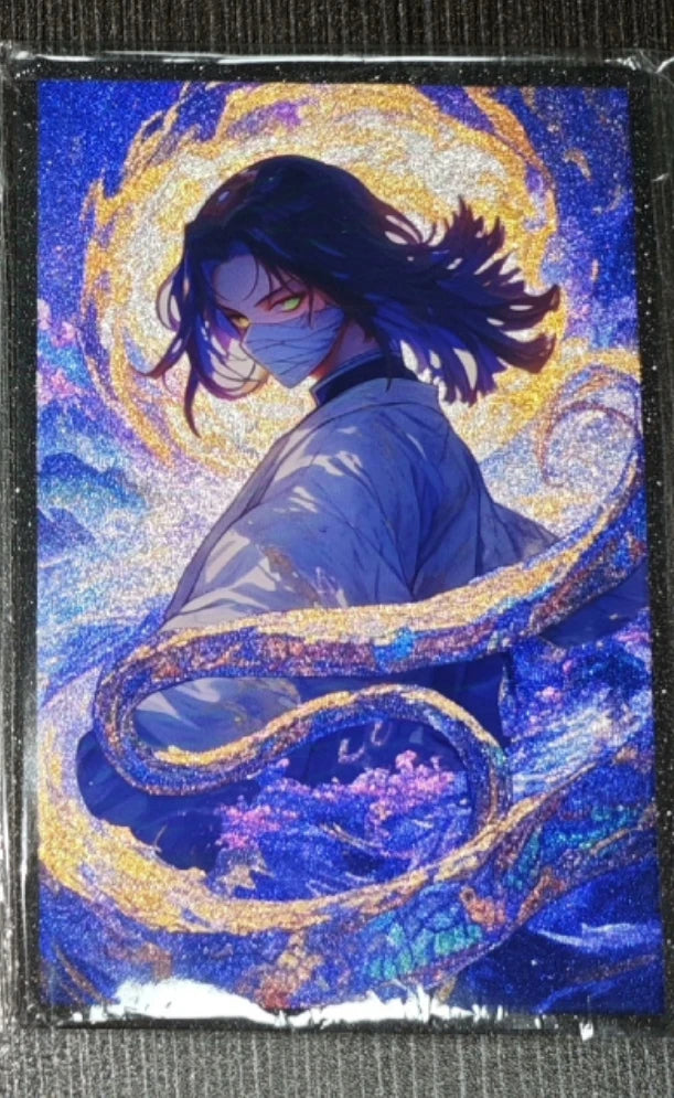 Anime Demon Slayer Kamado Nezuko Kochou Shinobu Rengoku Kyoujurou Kanroji Mitsuri Collection Cards Birthday Gift Children's Toys