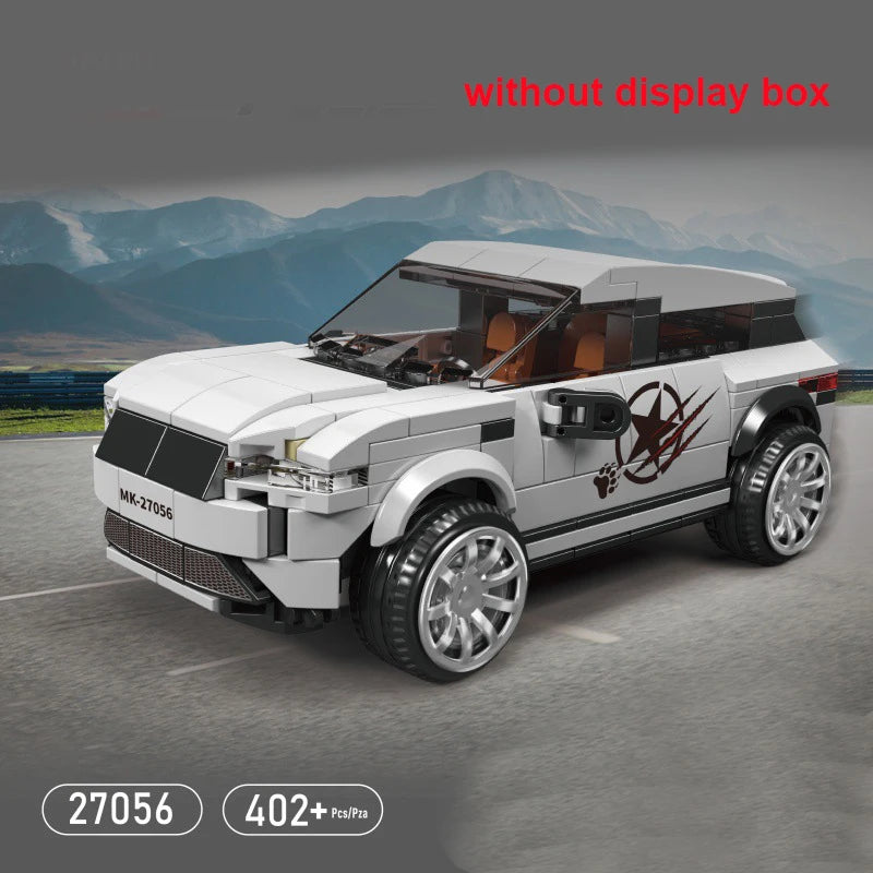 Technical Moc Car City Speed Champion Sports Car Racing Vehicle Building Blocks Brick Educational Construction Toys