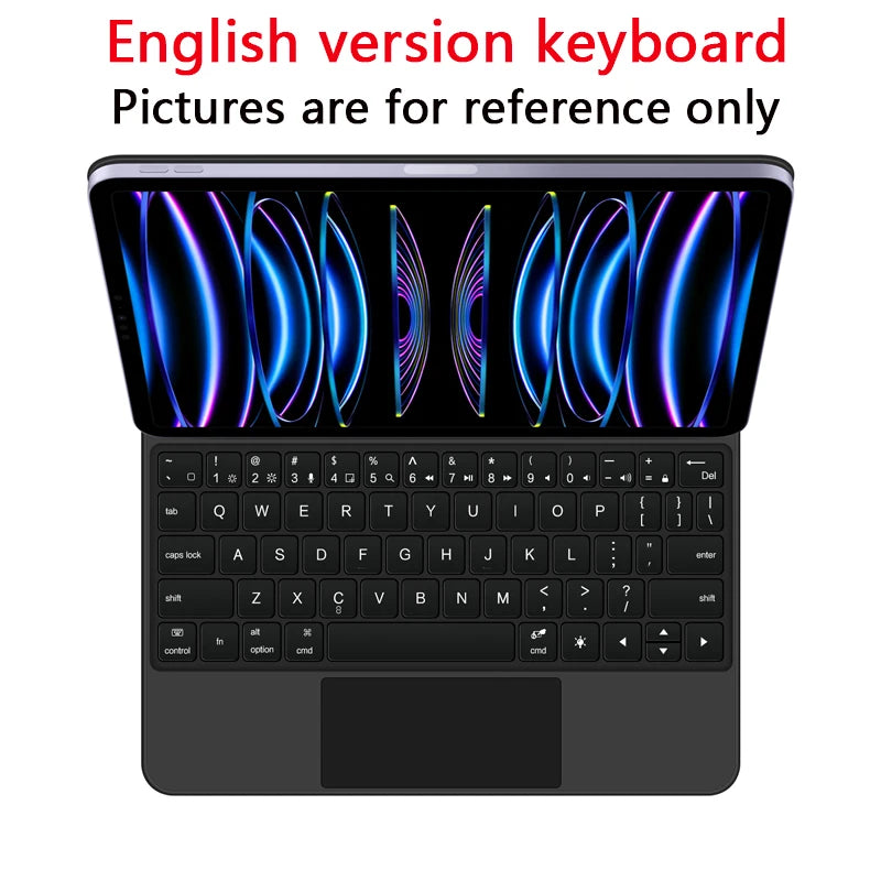 Backlight Magic Keyboard for Samsung Galaxy Tab S9 S8 S7 11 inch for Tab S9 FE Tablet Case German Spanish Portuguese Keyboard