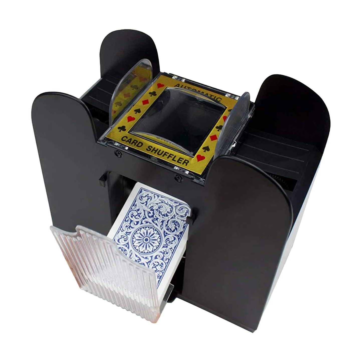 2/4/6 Decks Automatic Card Shuffler Automatic Playing Cards Shuffler Mixer Games Poker Sorter Machine Dispenser for Travel Home