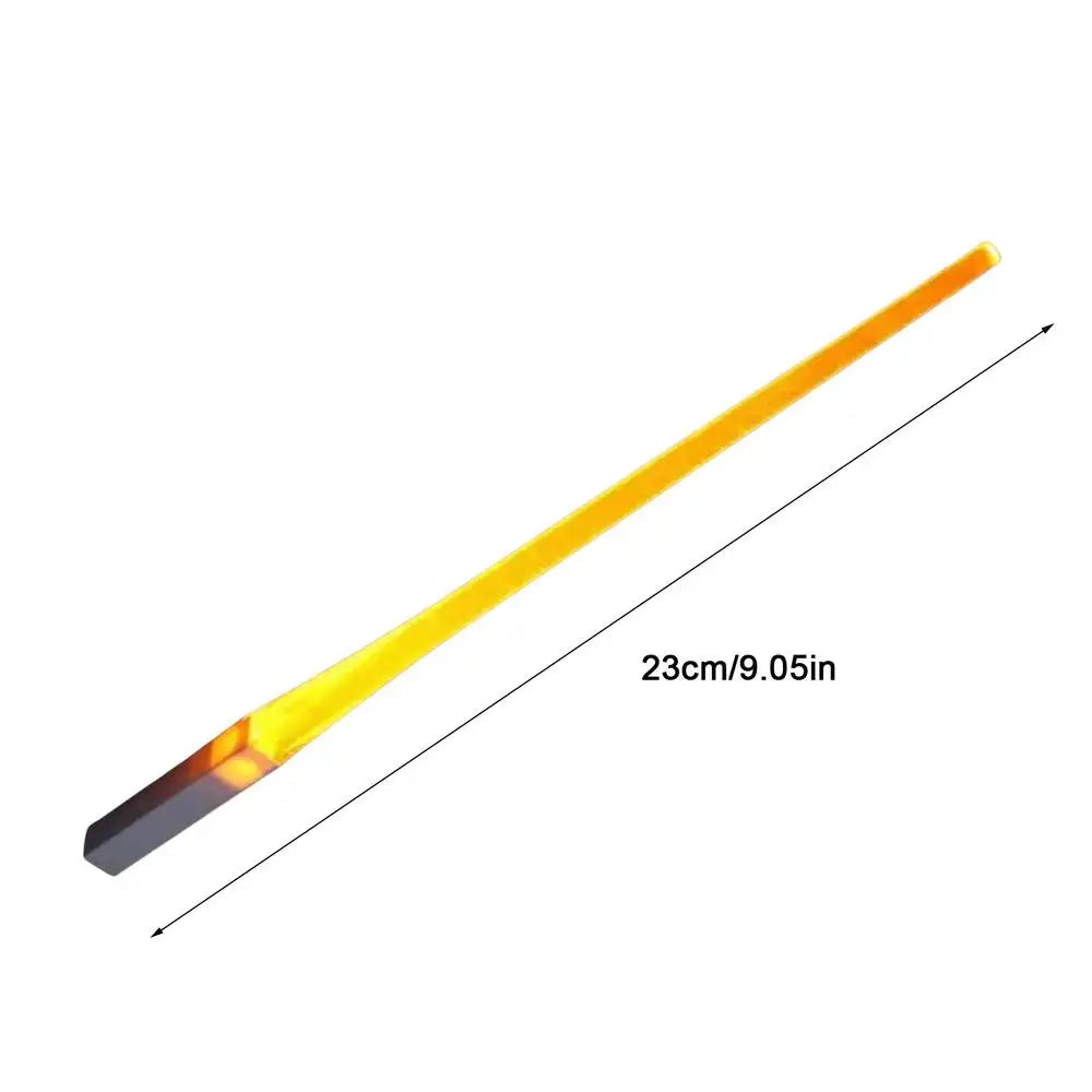 1 par de palillos luminosos con forma de sable de luz LED, desmontables, lavables, reutilizables, sin BPA, para cocina, cenas, fiestas temáticas de StarWar