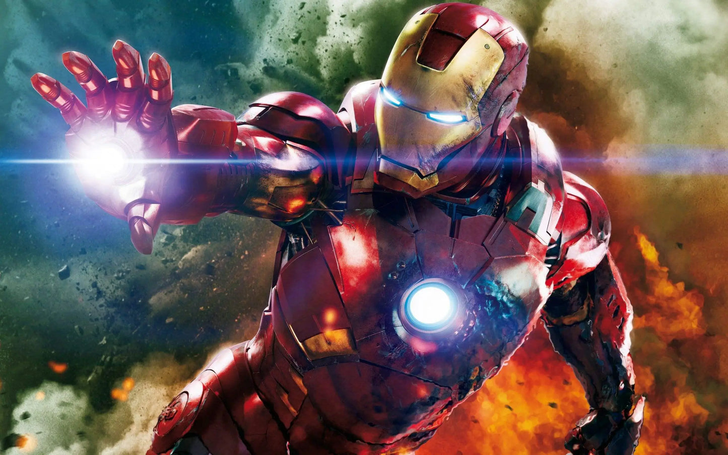 2024 New 1:1 Marvel Iron Man Mk5 Electric Helmet Multi-piece Opening And Closing Helmet Voice Control Eyes Model Adult Toy Gifts