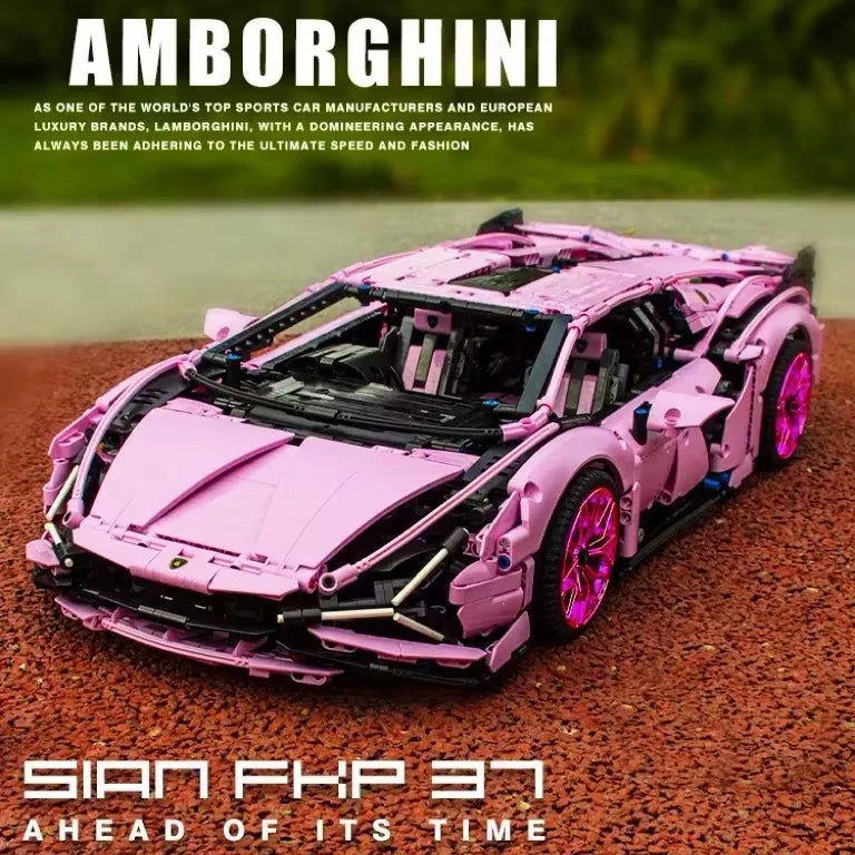Technology Toys High-Tech Super Sport 1:8 Racing Car Model Racing Compatible Buidling Bricks High-tech Children Christmas Gifts