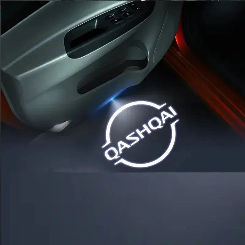2PCS LED Laser Projector For Qashqai J10 J11 J12 2021 2022 2023 Nismo Car Door Lights Auto Signal Lamps Accessories