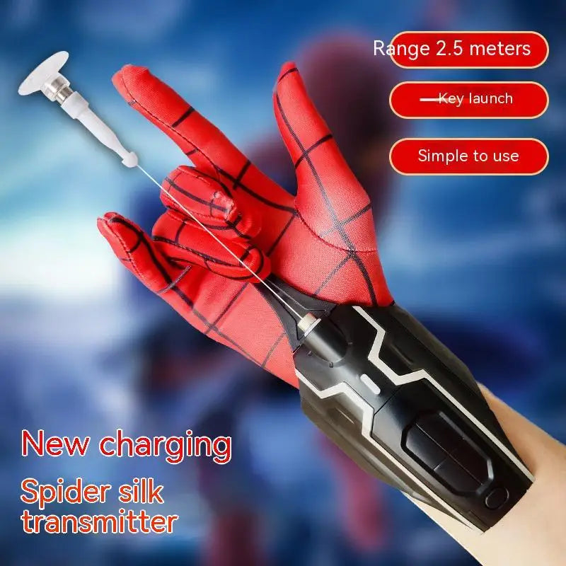 2024 Fully Automatic Spider-man: Far From Home Spiderman Web Shooters Spider Silk Rope Device Cosplay Props Toy Christmas Gift