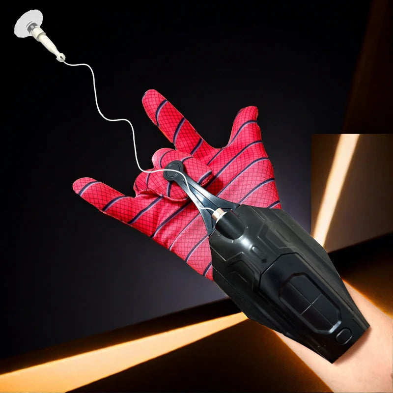 Lanzadores de muñeca, tiradores, accesorios de cosplay de Peter Parker, dispositivo de disparo, juguetes para niños, Spider-Man, juguete de lanzamiento de seda, lanzadores de telarañas
