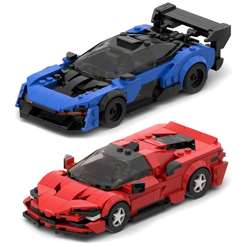 2022 Hot MOC City Car Speed Champion Supercar Sports Racing Car Moc Diy Building Blocks Set Educational Toys For Childern Boy
