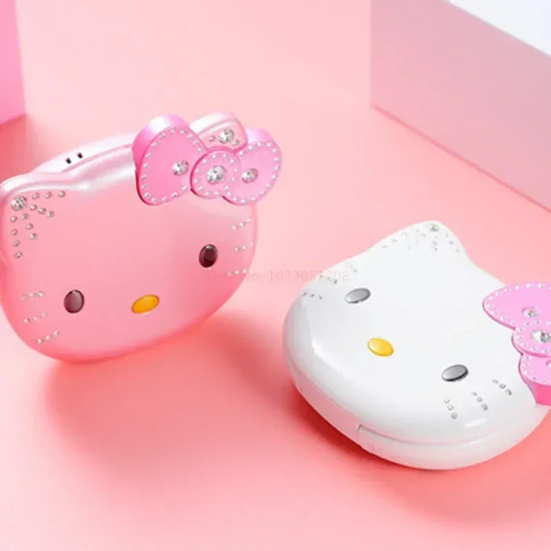 2023 New Kawaii Sanrioed Hello Kitty Flip Phone Cartoon Cute Little friends Taiml Mini Phone For Kids Toys For friends Gifts