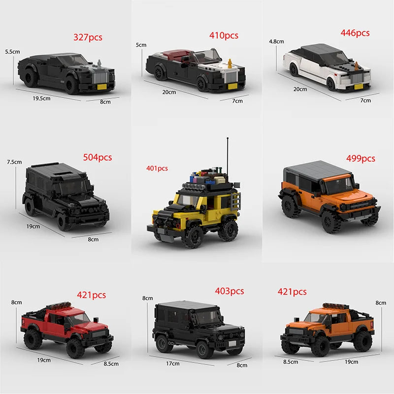 2022 Hot MOC Speed City Car Champion Racer Classic Supercar Building Blocks Brick Racing Super Technique Creative Garage DIY Set