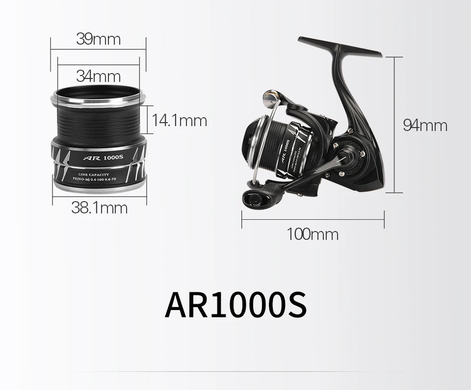TSURINOYA NEW Spinning Fishing Reel ARTEMIS 800 1500S 2500SH 3000SH Shallow Spool Versatile Long Casting Reel High Speed Wheel