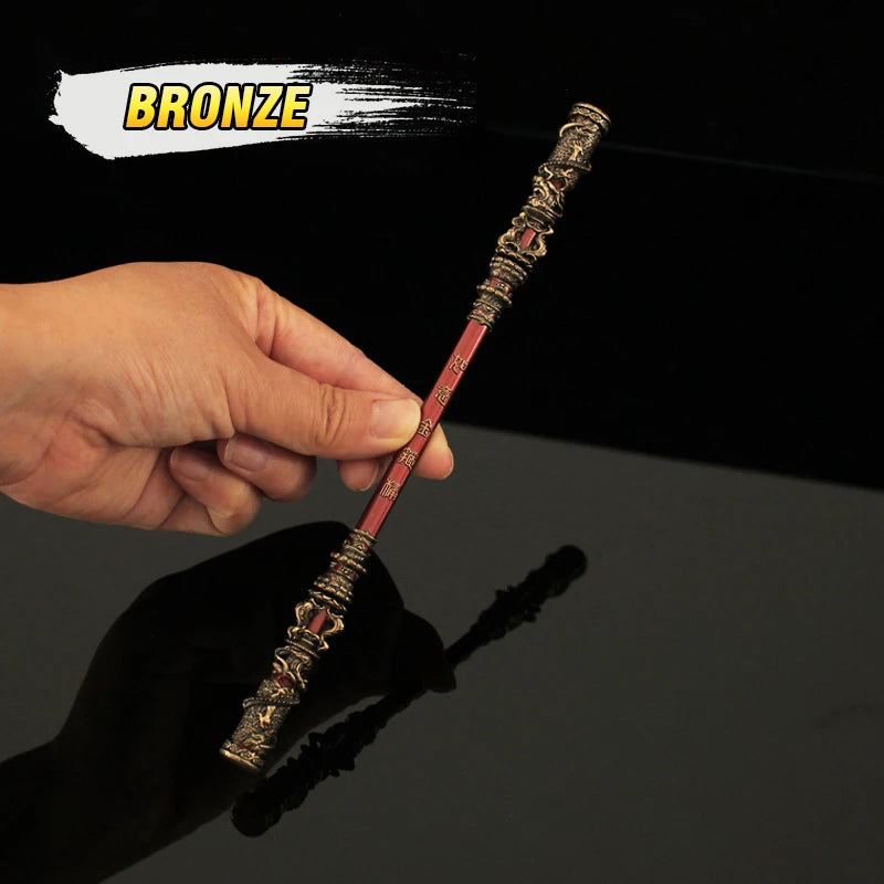 22CM Black Myth Sun Wukong Weapon Golden Hoop Stick Model Semi-metal Ruyi Staff Martial Arts Bo Staffs Souvenir Game Collection