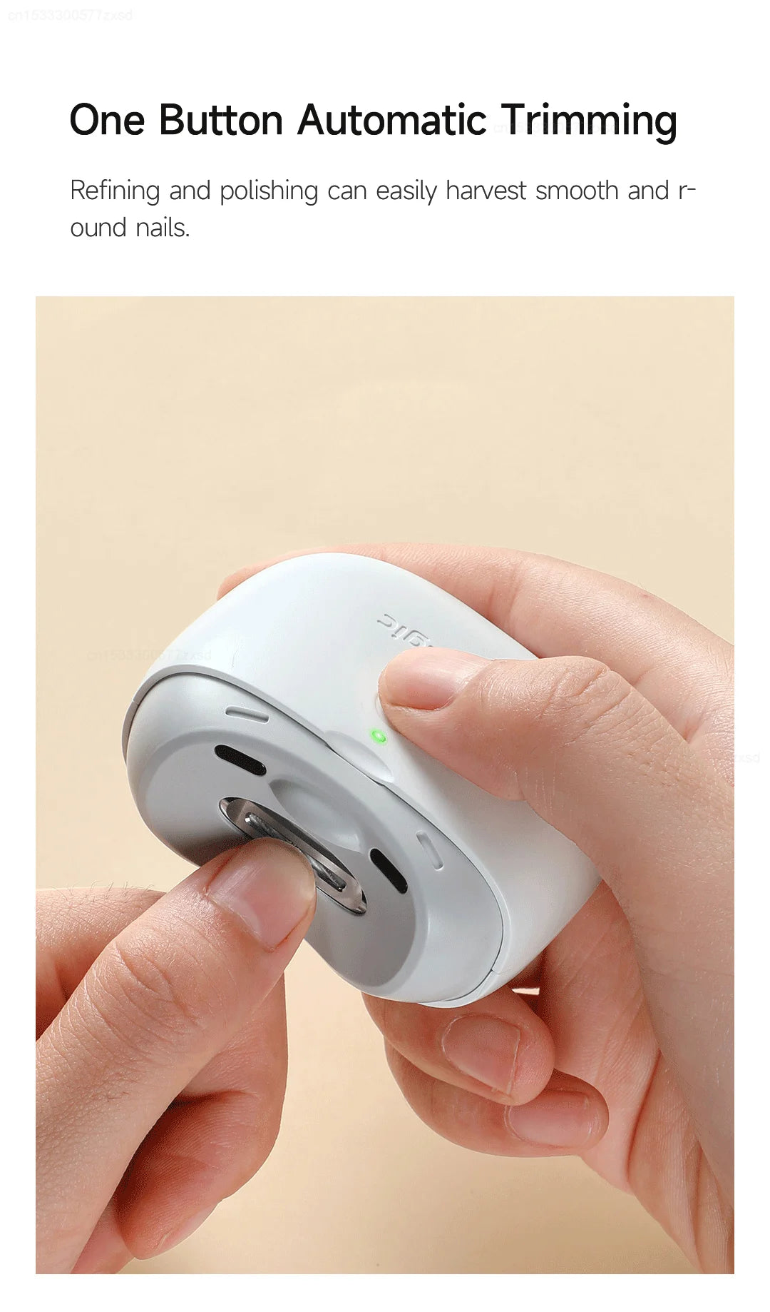 Cortauñas automático eléctrico Youpin Pro con recortador de luz, cortador de uñas, manicura para el cuidado de bebés y adultos, tijeras, herramientas