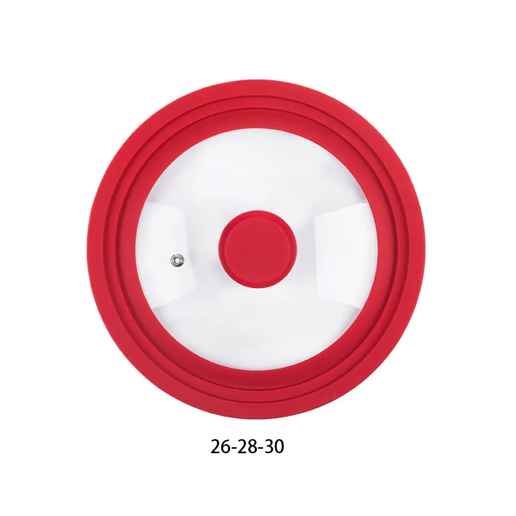Transparent Glass Pot Lid Handle Anti Scalding Easy To Clean Kitchen Accessory Kitchen Pot Coverl