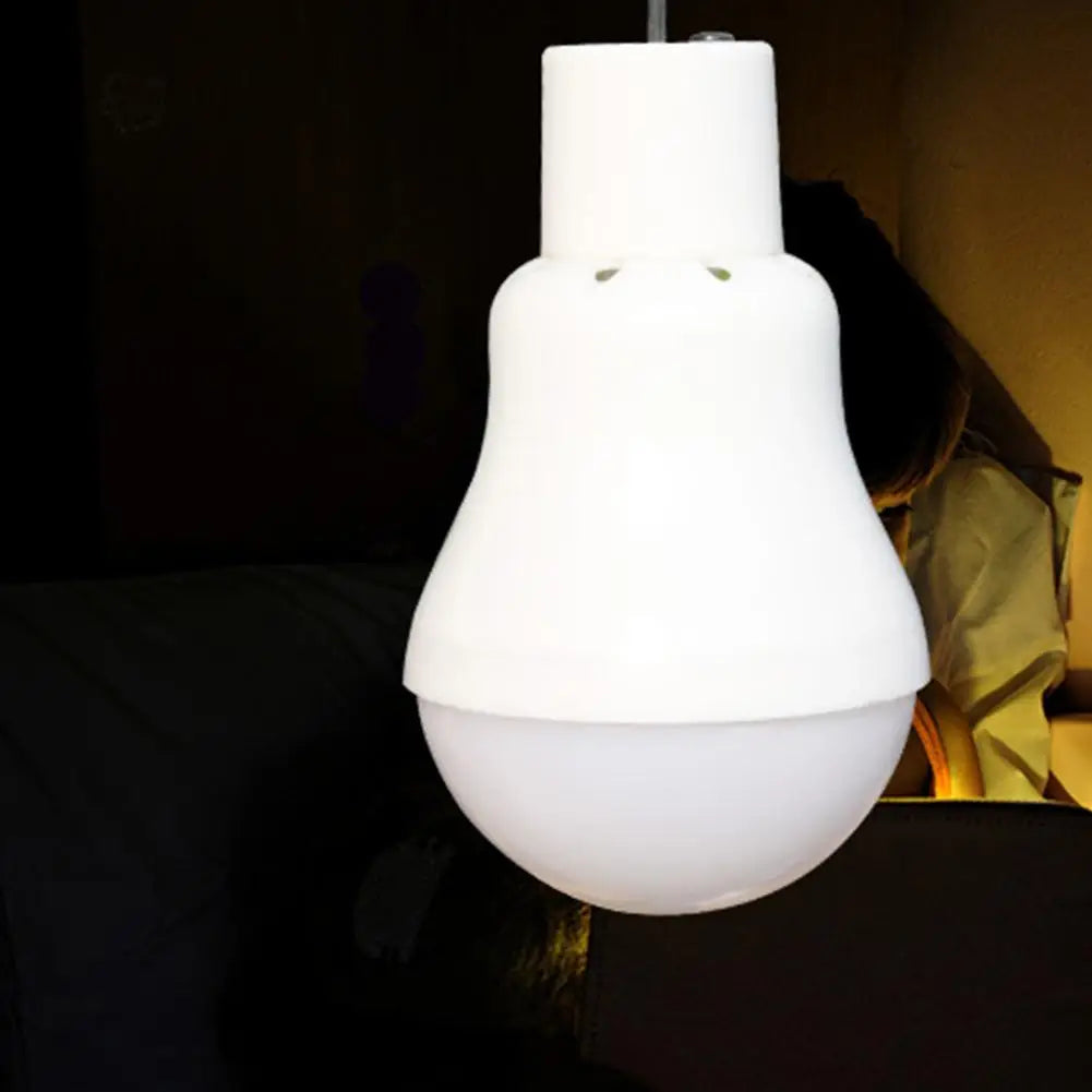 1pc LED Solar Lamp Bulb Waterproof Remote Portable Solar Garden Hanging Light For Outdoor Hiking Fishing Emergency Lighting