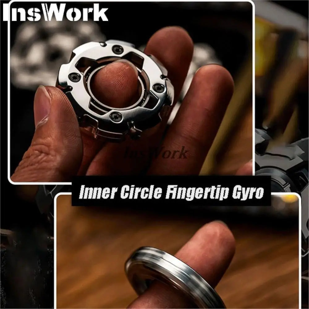 WANWU EDC Zeus X Linkage Structure Titanium Alloy Fingertip Gyro Finger Ring Decompression Toy