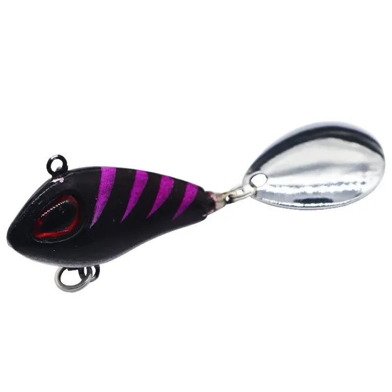 ZWICKE 1 pieza de señuelo de pesca Mini VIB de metal con cuchara, aparejo de pesca de invierno, crankbait, cebo giratorio vibratorio que se hunde, 6 g, 10 g, 17 g y 25 g