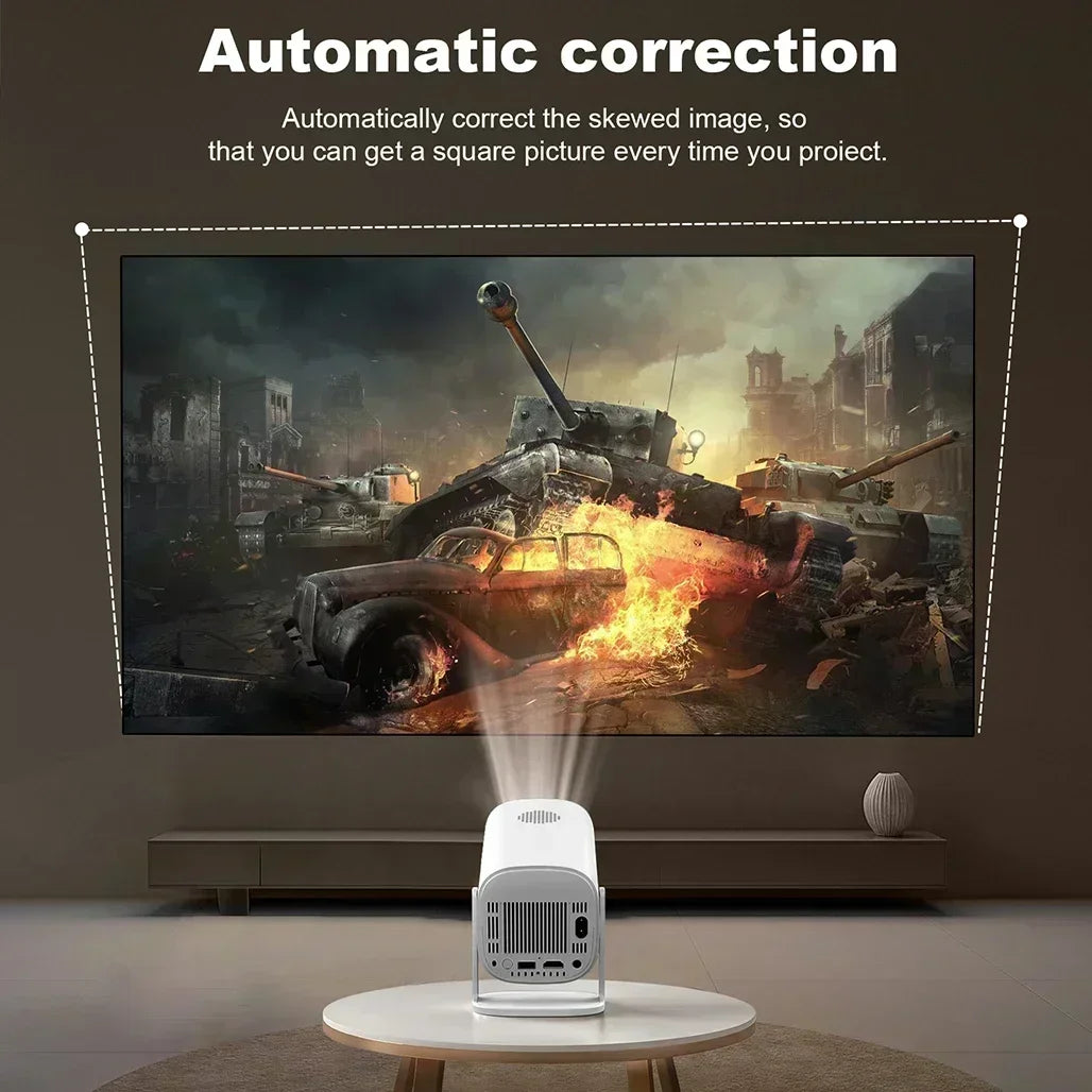 P30 Smart Mini Projector Android 11 WiFi6 Support 4K 1080P BT5.0 Projector 1280*720P Home Cinema Portable Projector