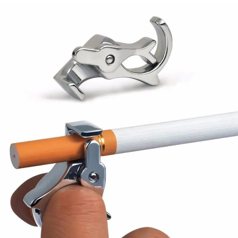 2023 New Hand Rack Cigarette Holder Cigarette Finger Ring Hand Rack Clip Cigarette Filter Fashion Cigarette Accessories Holder