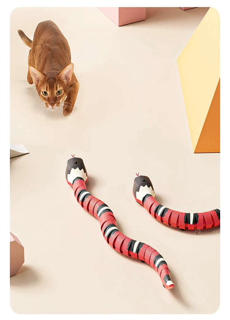 2023 Eletronic Smart Sensing Snake Automatic Cat Toys For Cats Dogs Pet Kitten Toys Pet Accessories