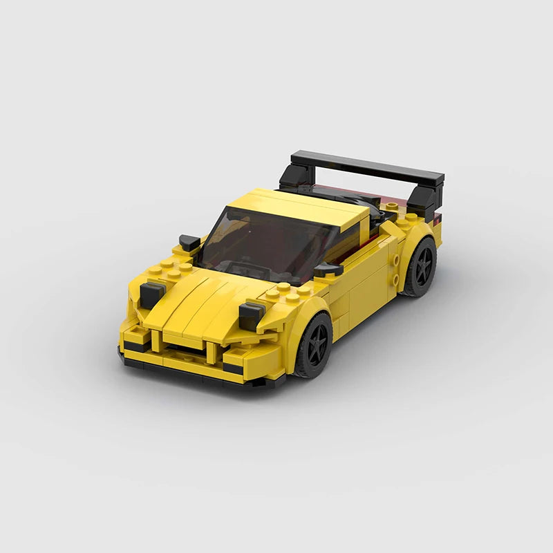 Supercar F1 City Speed Champions Racing Car RX-7 Model Building Blocks MOC Supercar Racers Vehicle Technique Bricks Kids Toys