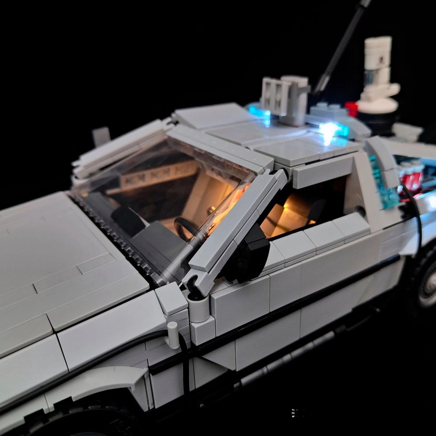 Not Included Building Blocks LED Light Kit For Back to the Future Time Machine 10300 DIY Toys Gift Only Lighting Set
