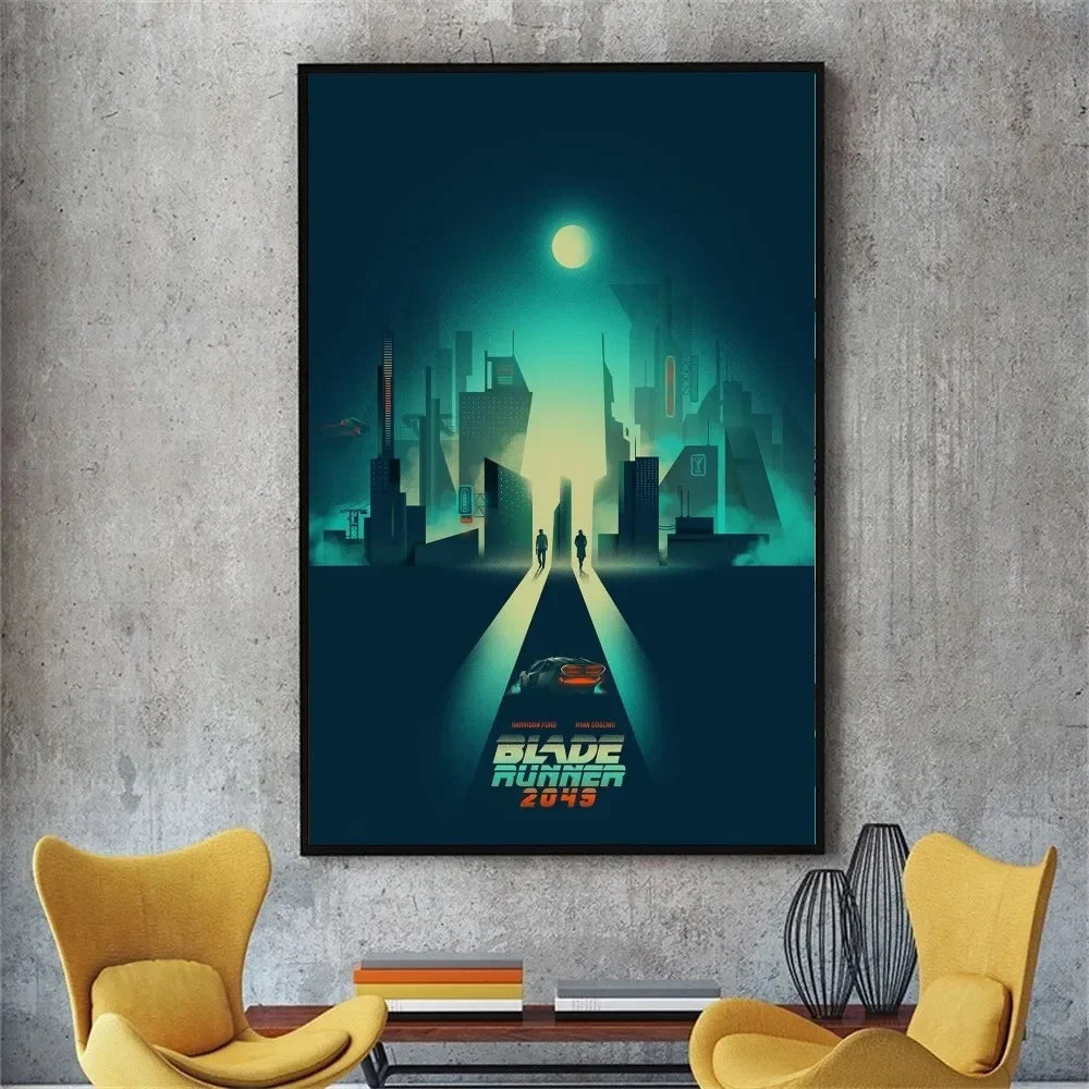 Blade Runner 2049 Movie Poster No Framed Poster Kraft Club Bar Paper Vintage Poster Wall Art Painting Bedroom Study Stickers