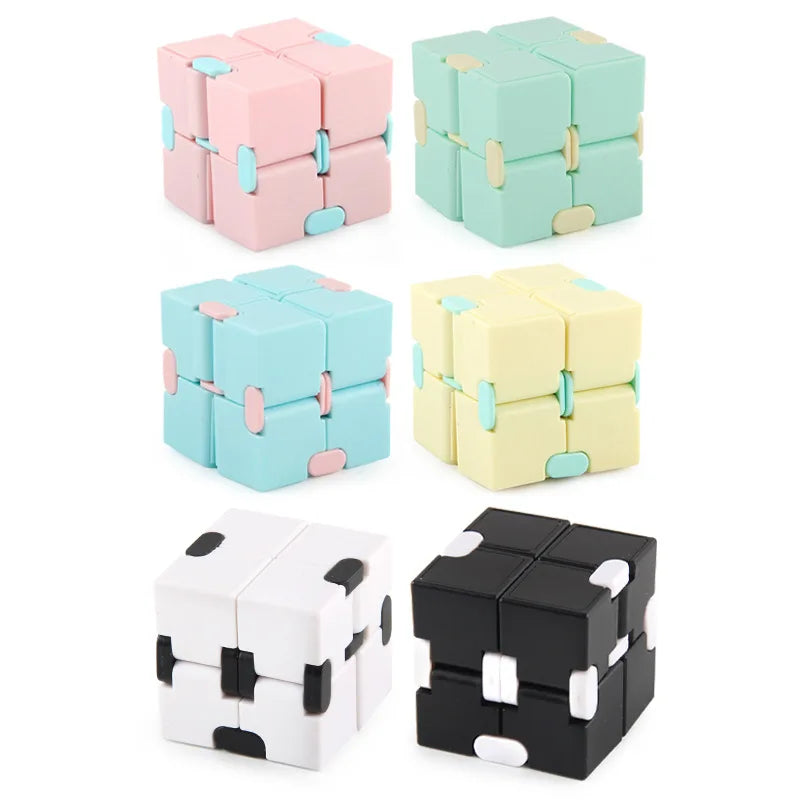 Starry Sky Infinity Cube Square Puzzle Toys Relieve Stress Hand Game Four Corner Maze Toys Children Adult Decompression fidget