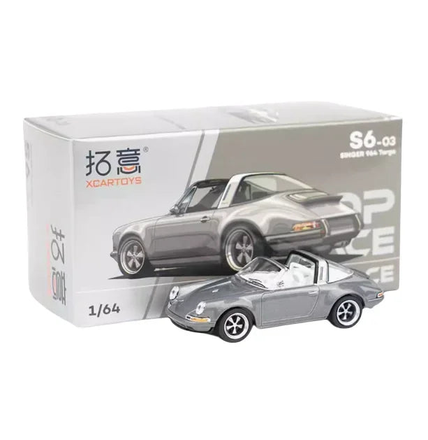 Premium scale model XCARTOYS POPRACE 1/64 Co-branded float series Porsche Martin GTR Alloy model toy, a Christmas gift for boys