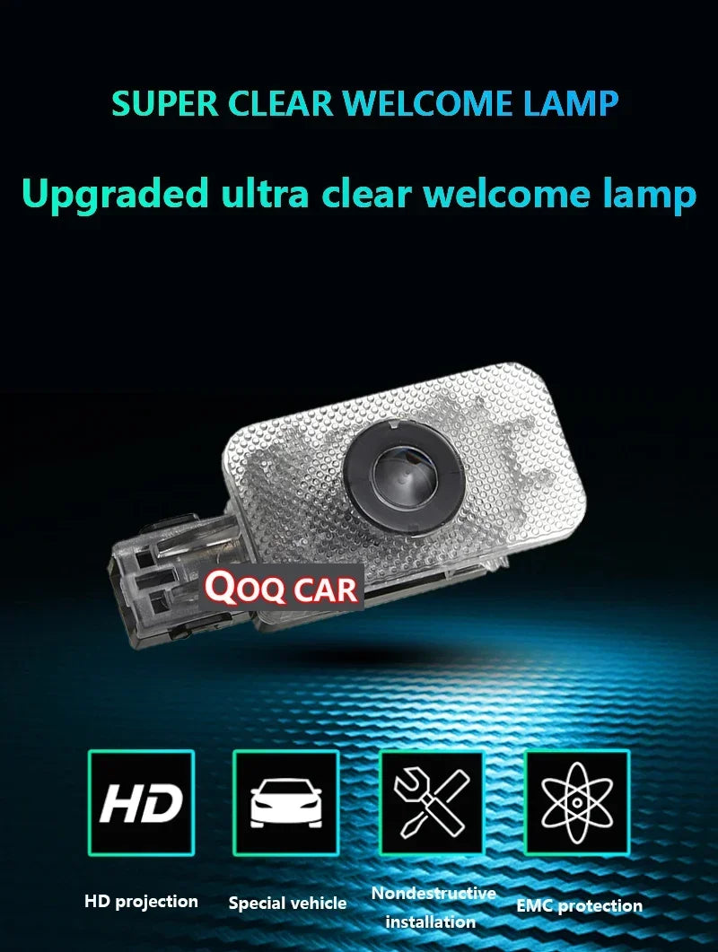 2pcs LED HD Logo For Polestar 1 Polestar 2 Car Door Light Projector Ghost Shadow Light Welcome Light Courtesy Atmosphere