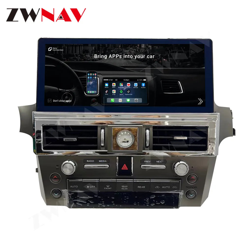 Radio para coche Android con pantalla IPS HD de 12,3" para Lexus GX460 GX400 2010-2020, reproductor multimedia, autorradio, navegación GPS, unidad principal 2 Din