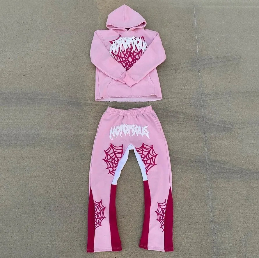 Sudadera con capucha con estampado de araña Y2k para hombre y mujer, estilo hip hop, chaqueta de manga larga, abrigos, top, sudadera con capucha holgada informal de otoño e invierno de estilo Harajuku