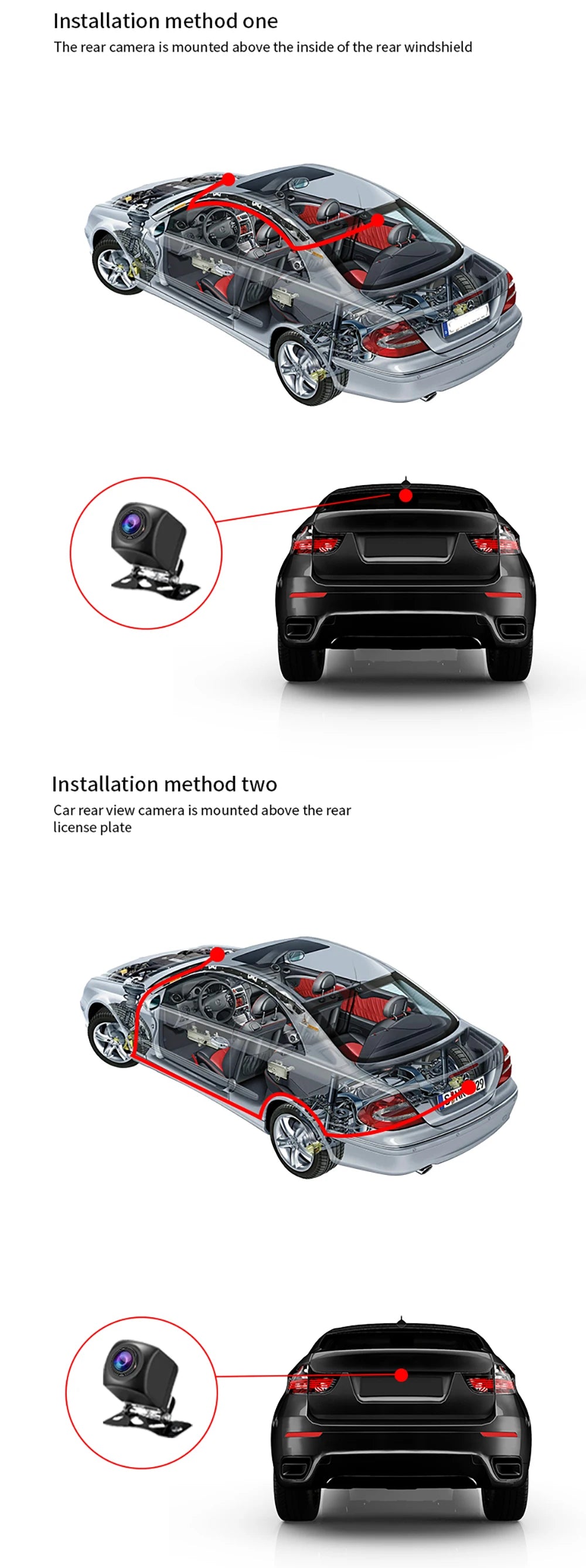 Grabadora de video DVR para automóvil de 4 lentes 1080P con control por aplicación WIFI, cámara de tablero de 360 grados, visión nocturna, cámara de visión trasera delantera izquierda y derecha para automóvil