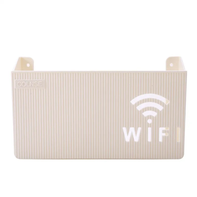 Étagère de routeur Wifi sans fil, boîte de rangement murale à suspendre, boîte de rangement en plastique ABS, support d'alimentation de câble, boîte de rangement, décoration de la maison