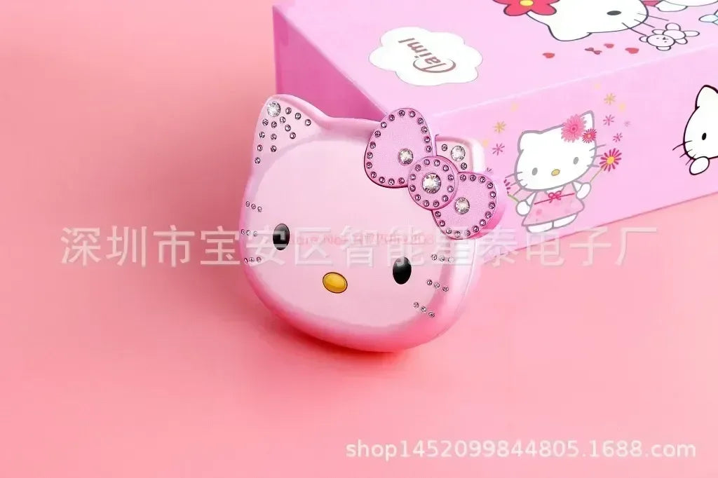 2023 New Kawaii Sanrioed Hello Kitty Flip Phone Cartoon Cute Little friends Taiml Mini Phone For Kids Toys For friends Gifts