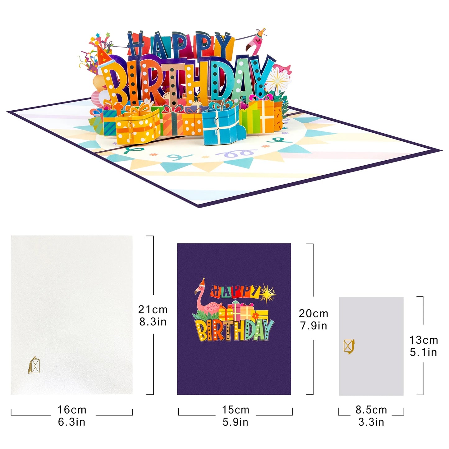 3D Pop-Up Cards Flowers Birthday Card Anniversary Gifts Postcard Maple Cherry Tree Wedding Invitations Greeting Cards