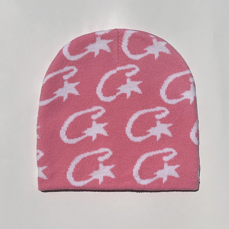 1 gorro de punto para mujer, gorro de punto para hombre, gorro unisex de punto moderno sin ala, para actividades al aire libre, estilo Y2k, hip hop, gótico, ciclismo