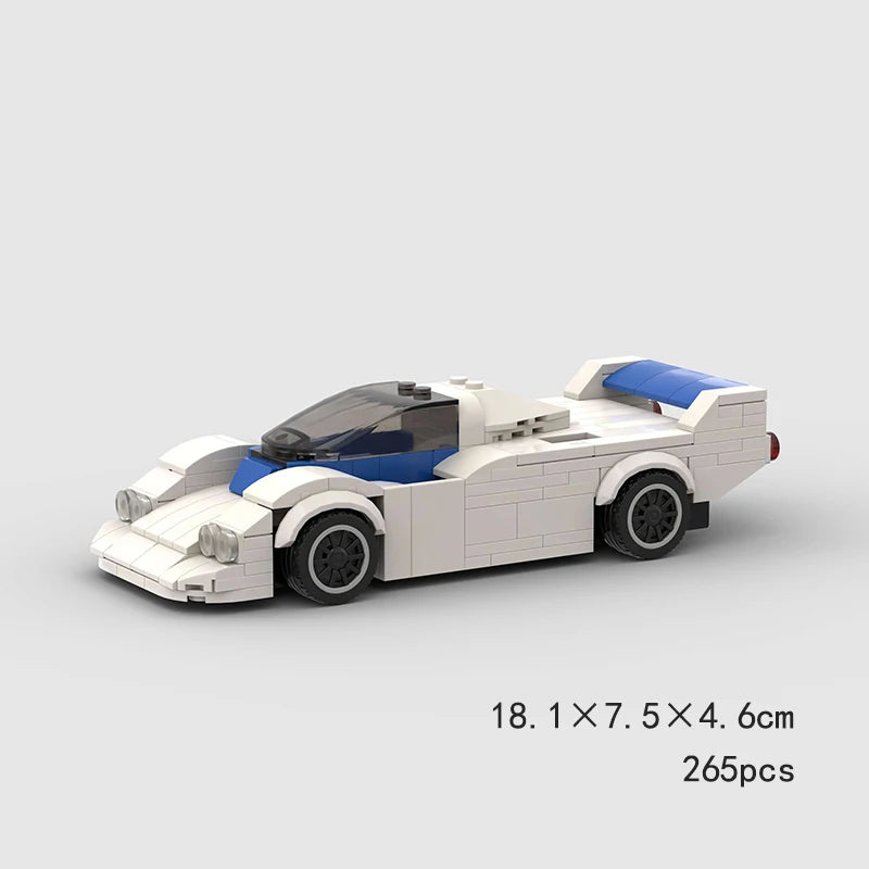 Supercar F1 City Speed Champions Racing Car RX-7 Model Building Blocks MOC Supercar Racers Vehicle Technique Bricks Kids Toys