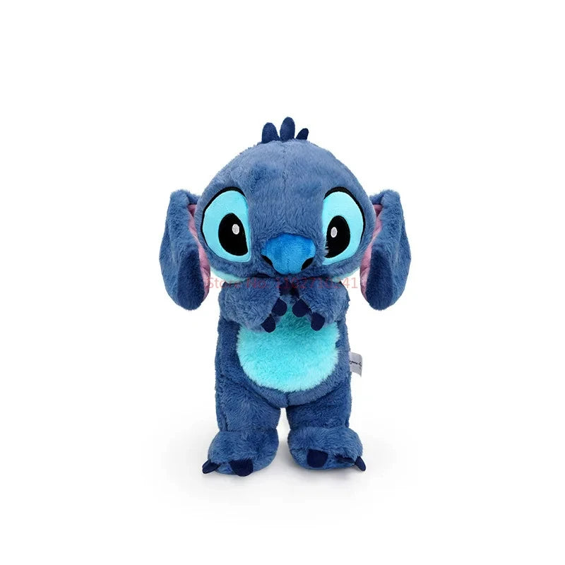 Stitch Kawaii Plush Doll Baby Sleeping Companion Sound Soothing Musical Kawaii With Air Bag and Light Doll Breathing Gifts Toys