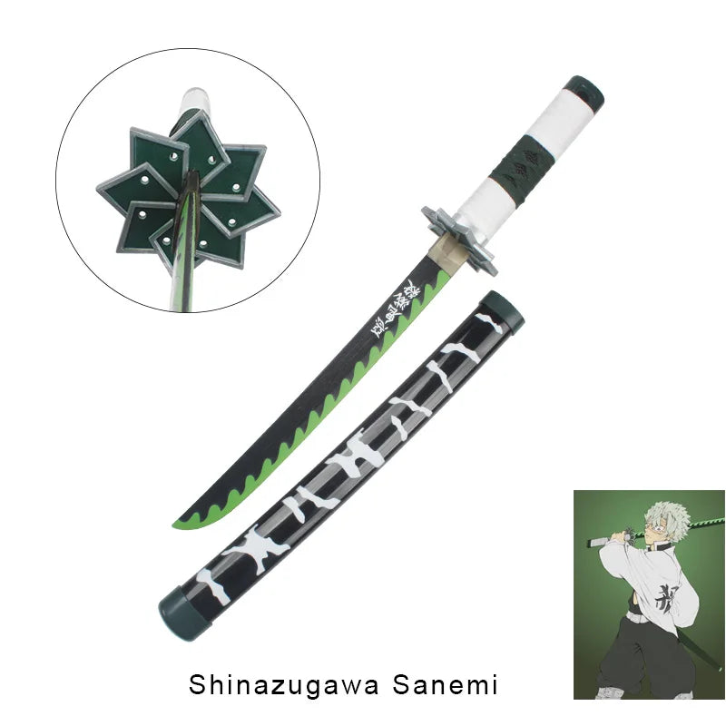 Anime Demon Slayer Katana Kimetsu No Yaiba Sword 60cm Toy Sword Sanemi Kyoujurou Kokushibou Reissue Katana