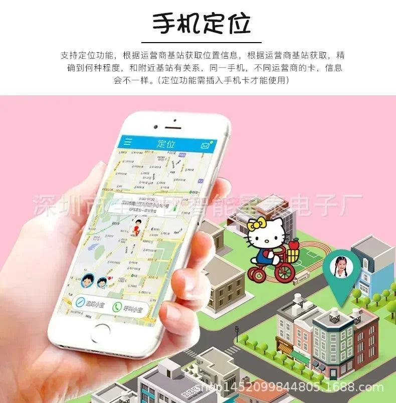 2023 New Kawaii Sanrioed Hello Kitty Flip Phone Cartoon Cute Little friends Taiml Mini Phone For Kids Toys For friends Gifts