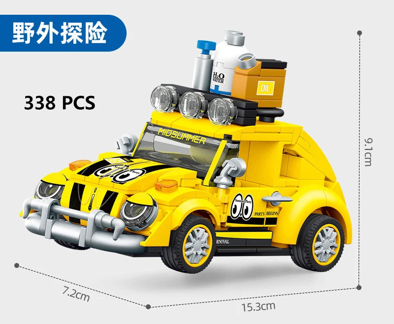 Racing Car City Speed Champions Sports Model Building Blocks DIY Bricks MOC Toy Classic Rally Super Racers Vehicle f1 technique