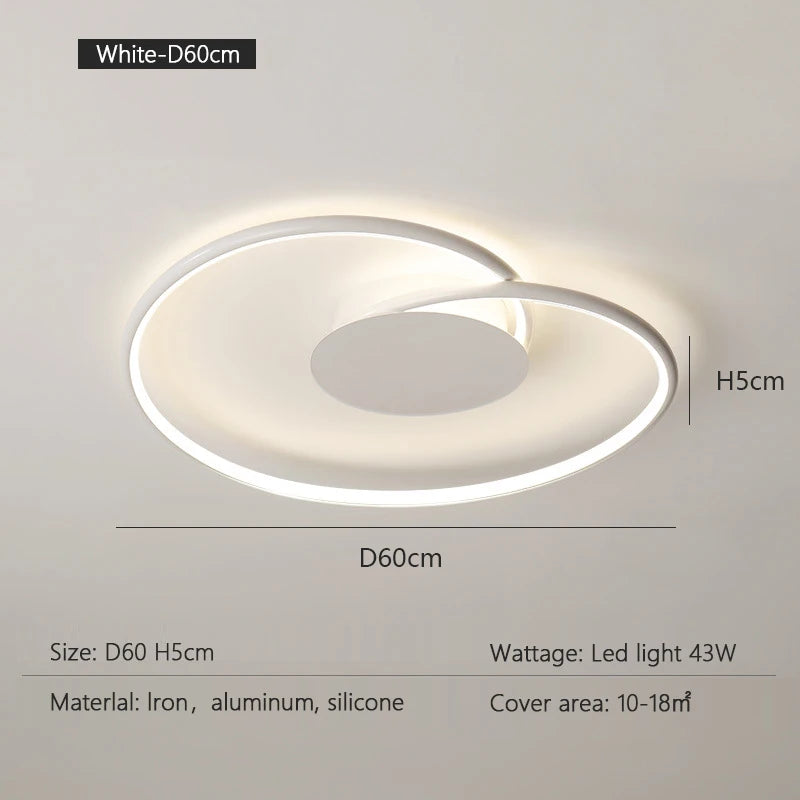 Bedroom Lamps Mordern Minimalism Led Ceiling Lamp Creative Dimmable Study Room Light Indoor Lighting Home Decor Luster Fixtures