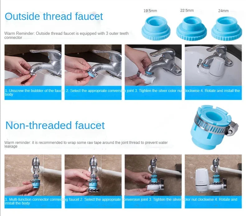 Tap Water Filter Washable Replacement Kitchen Faucet Long Lasting Filtro Water Purifier Tap Filter Chlorine