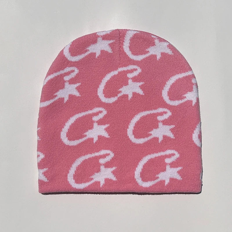 1 gorro de punto para mujer, gorro de punto para hombre, gorro unisex de punto moderno sin ala, para actividades al aire libre, estilo Y2k, hip hop, gótico, ciclismo