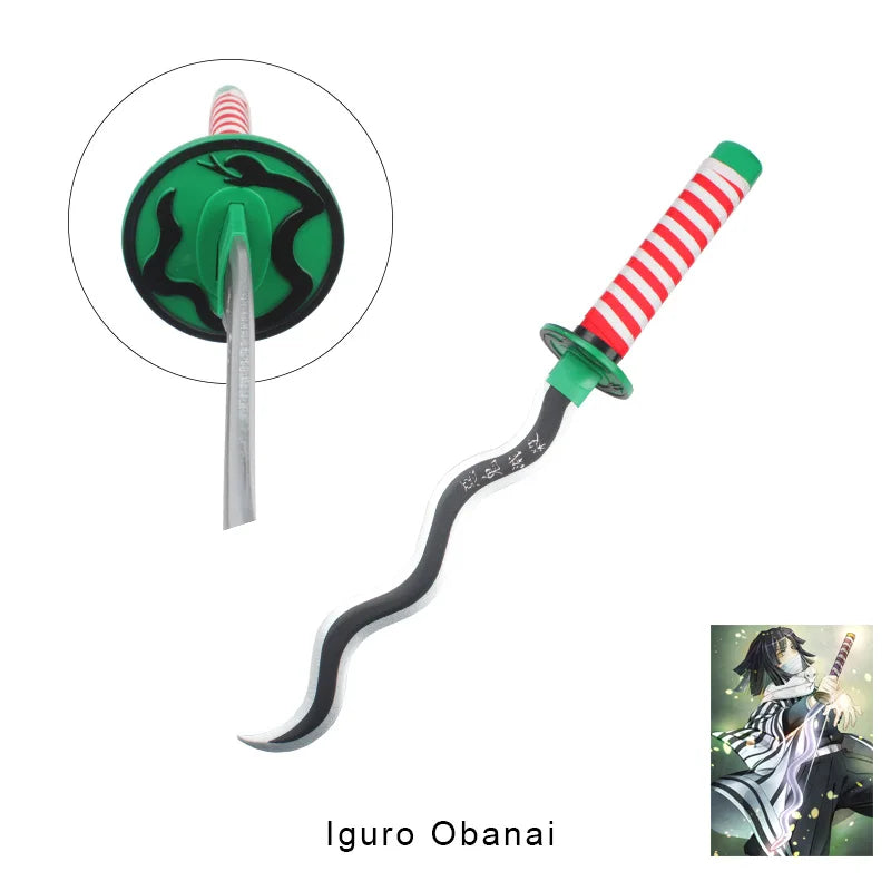 Anime Demon Slayer Katana Kimetsu No Yaiba Sword 60cm Toy Sword Sanemi Kyoujurou Kokushibou Reissue Katana