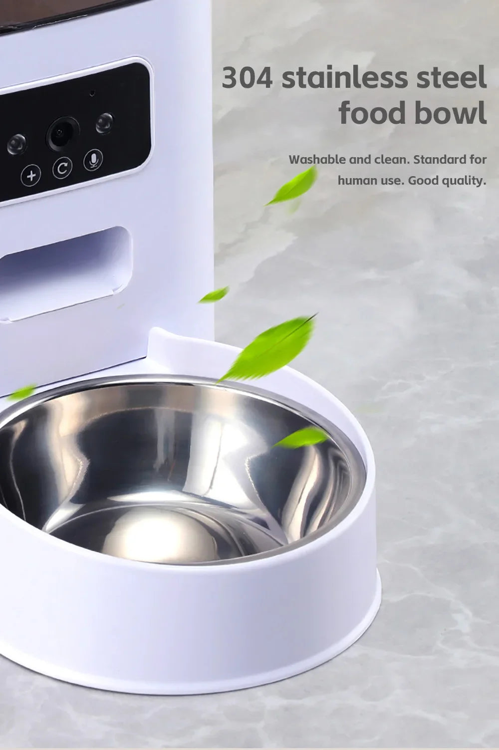 5L Double Bowls Smart Automatic Cat Feeder With Camera Cat Dry Food Video Dispenser Pet Smart Voice Recorder Auto Feeder For Dog