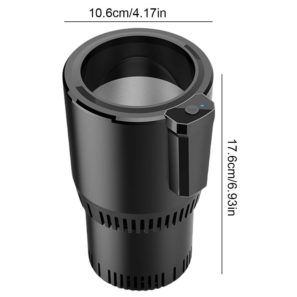 2 In 1 Car Cup Warmer Cooler Keep Beverage Cool Warm Smart Hot Cold Cup Auto Refrigerator Cooling Heating Cup for Road Tripper