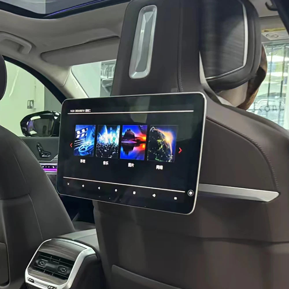 Sistema de entretenimiento para asientos traseros con Android para BMW X5 G05 xDrive 30i 40i Monitor de reposacabezas de TV para automóvil con soporte oculto Plug and Play