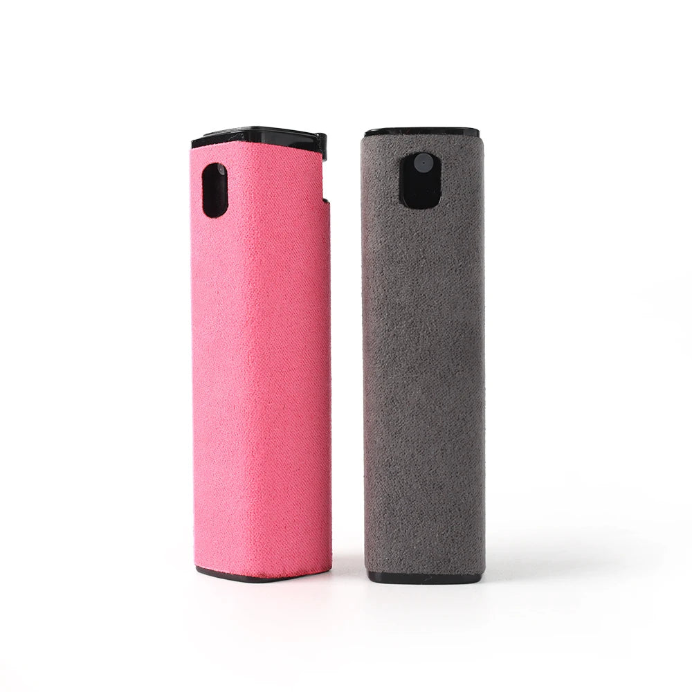 2In1 Microfiber Screen Cleaner Spray Bottle Set for Phone Ipad Screen Dust Removal Clean Cloth Wipe Iphone Cleaning Glasses Wipe